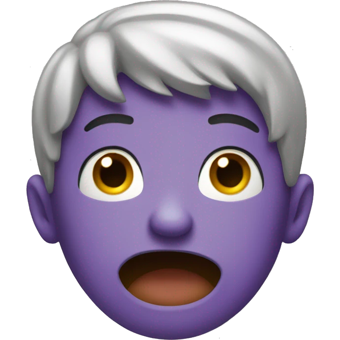 Surprised face emoji