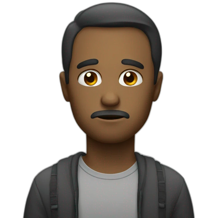 Sad man emoji