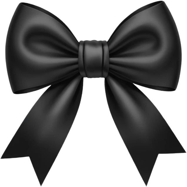 
Cute Black bow emoji