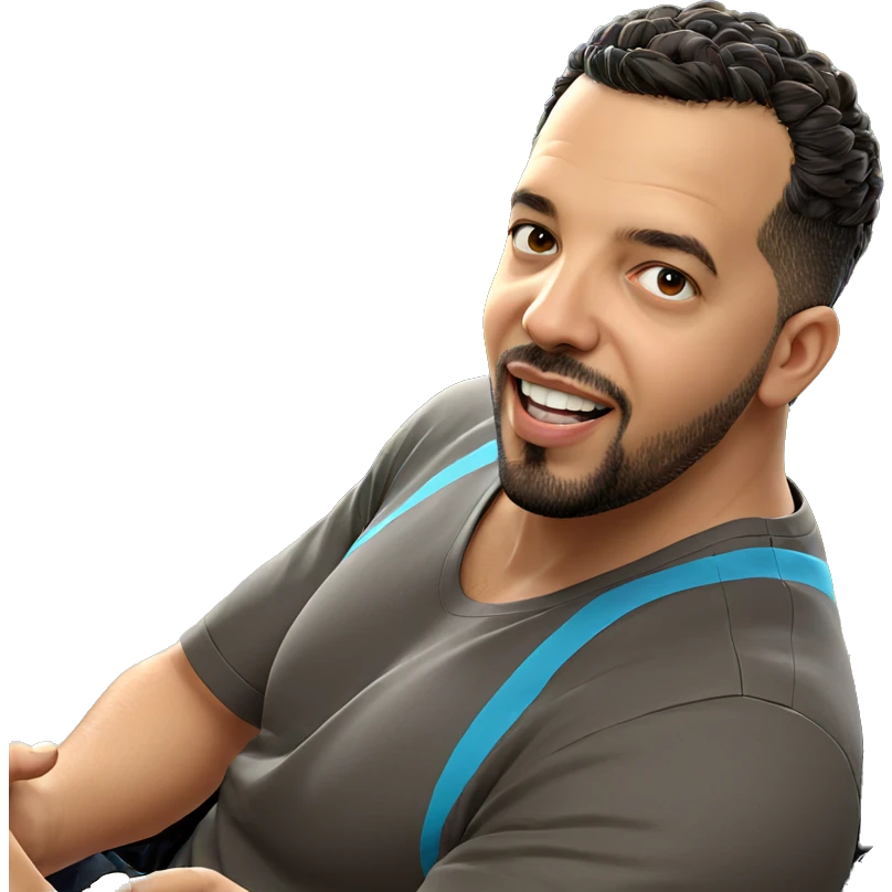 smiling driver in tank top emoji