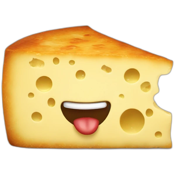 Caca sur du fromage emoji