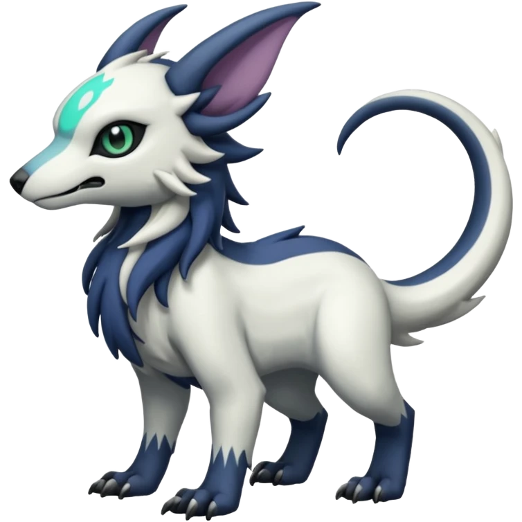 Eldritch Spooky Scary Linoone-Absol-Trico-Hybrid (Full body) emoji