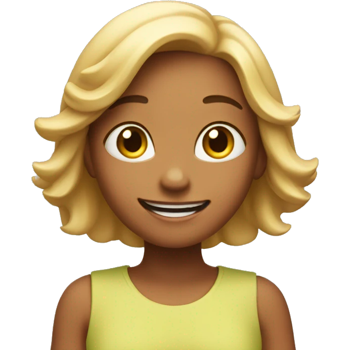  happy girl with open arms emoji
