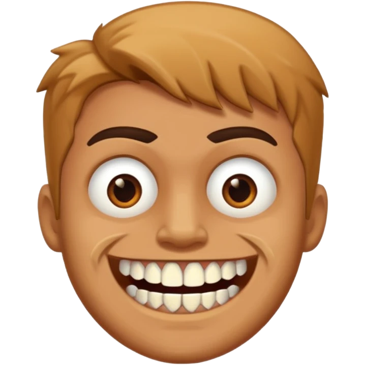 🙎🏻‍♂️com o dente serrado emoji