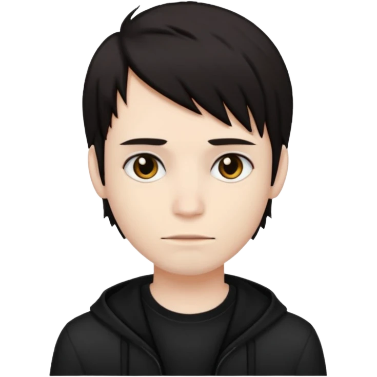 Emo brown man emoji