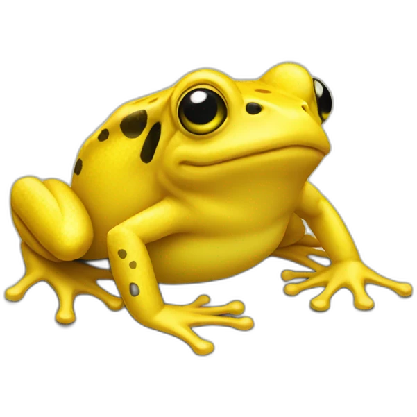 Yellow frog emoji