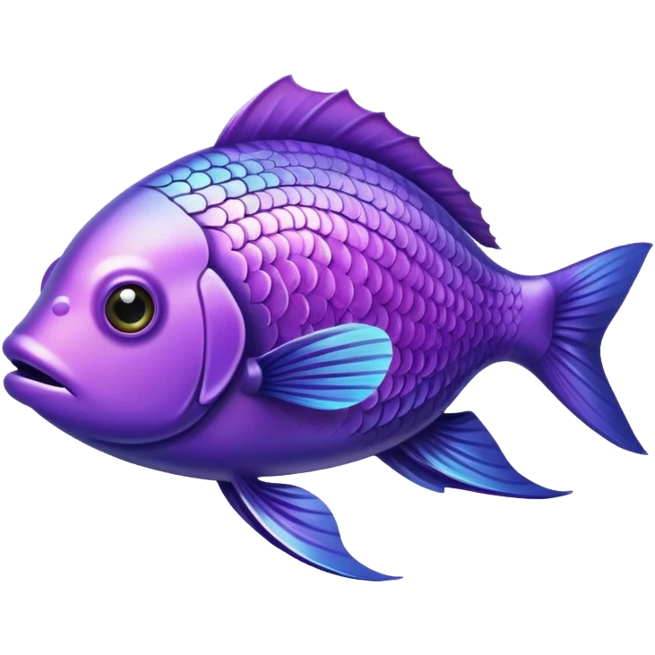 Violet fish emoji