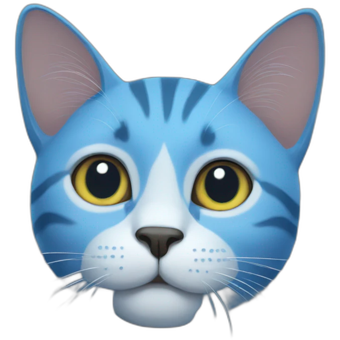 Blue cat emoji