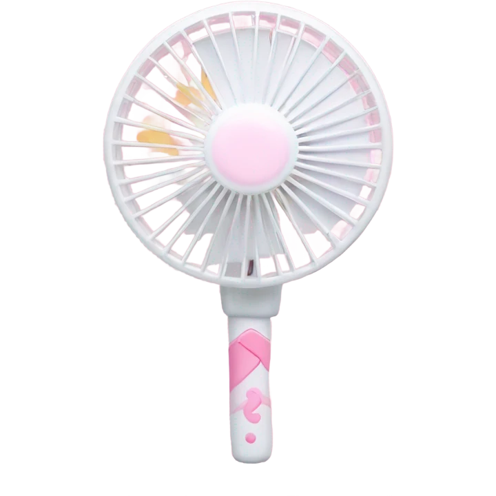 Handheld fan pink white light sanrio melody cute character  emoji