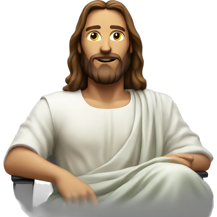 Jesus on a RAZER Gaming chair emoji