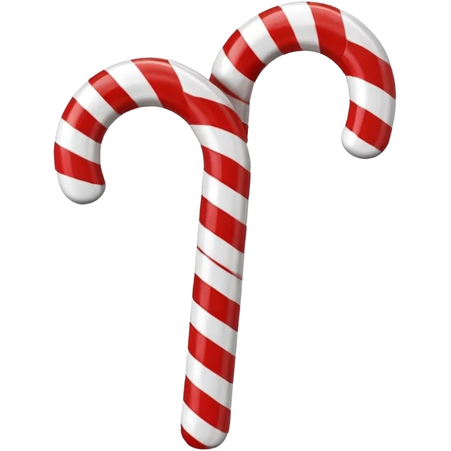 candy cane  3d effect emoji