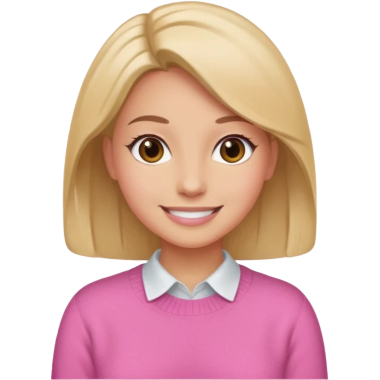 Secretary Out of office pink sweater emoji