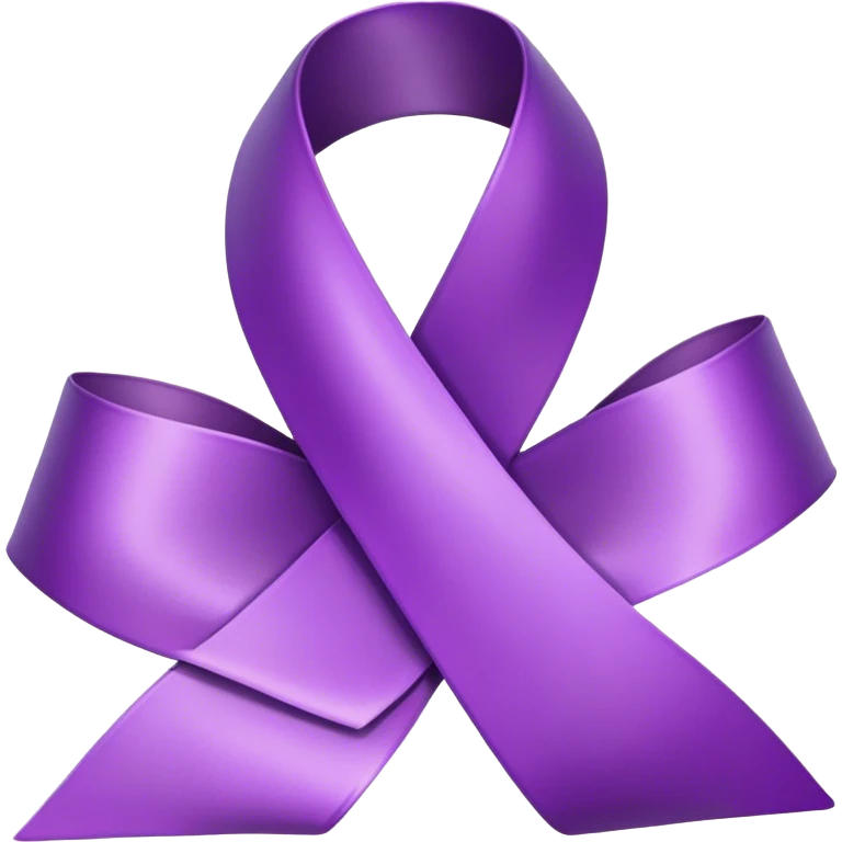 Purple awareness ribbon  emoji