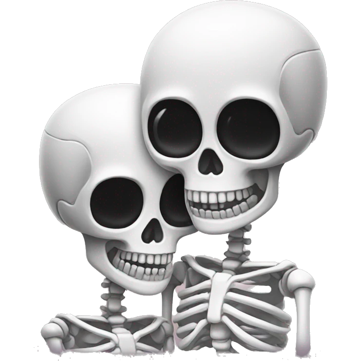 Skeleton couple emoji