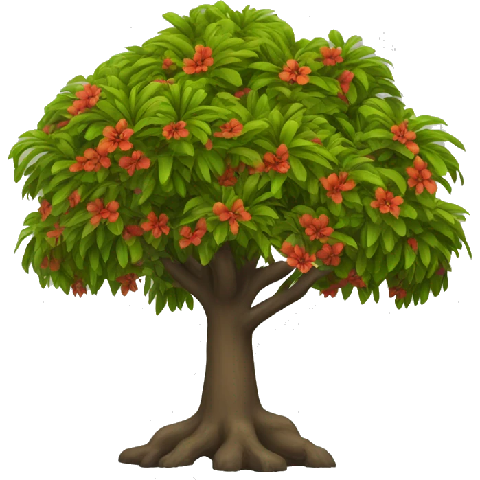 flamboyán tree emoji