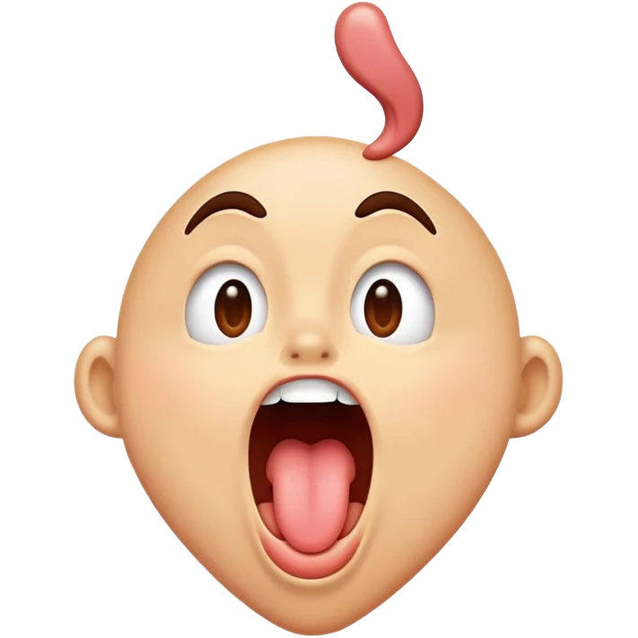 shaking tongue out  emoji