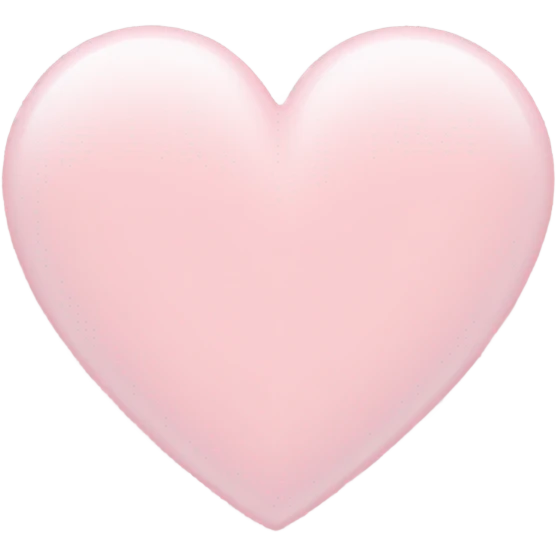 Pastel pink heart emoji