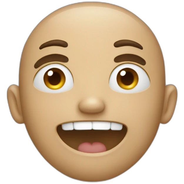 someone mewing emoji