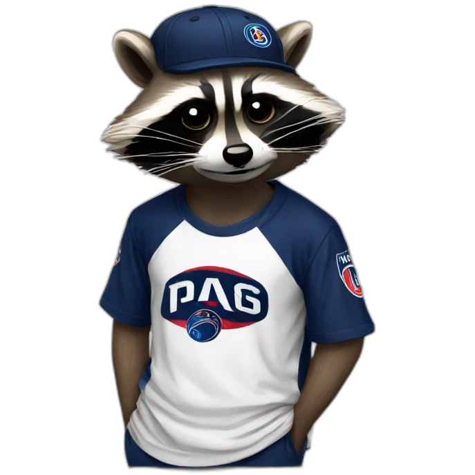 raccoon depress smoking psg shirt emoji