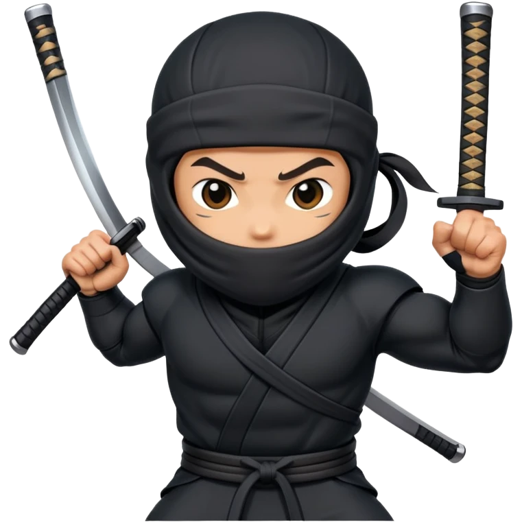 Ninja with cuz word emoji