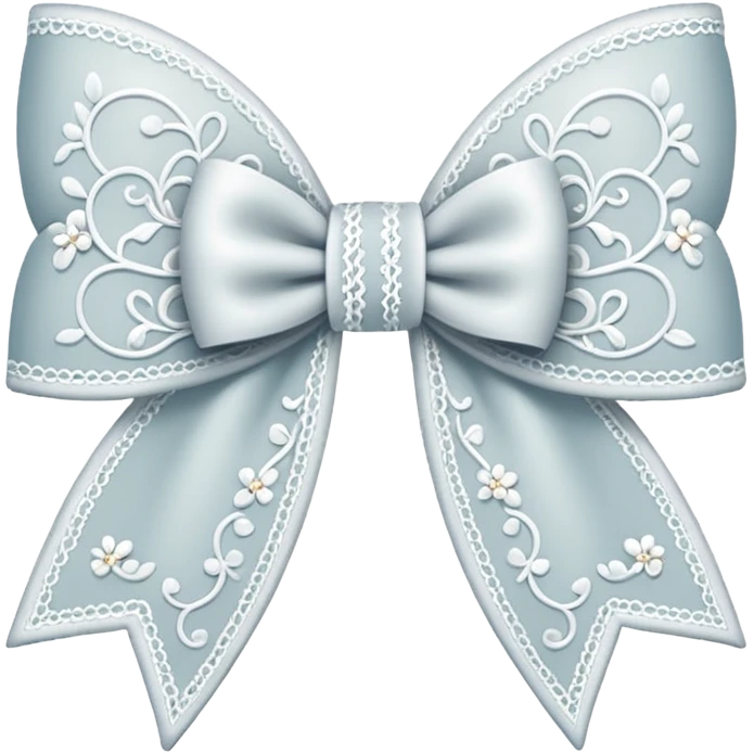 Lace bow emoji