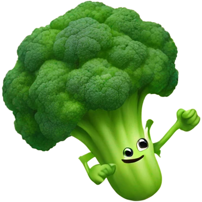 sprinting broccoli joyfully  emoji