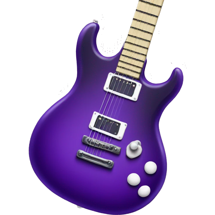 Deep purple electric guitar emoji