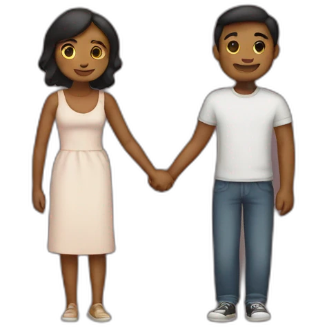 Lovers holding hands emoji