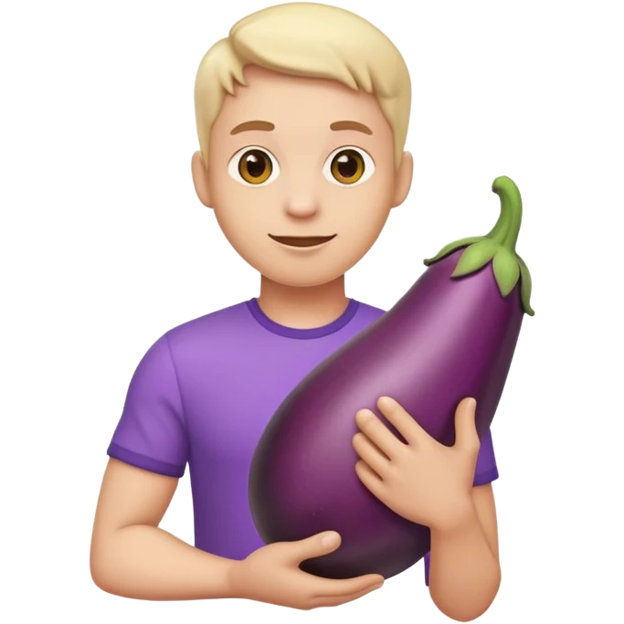 😀 этот смайл повернут спиной и смотрит изза спины, при этом он держит 🍆 с помощью 👌 emoji