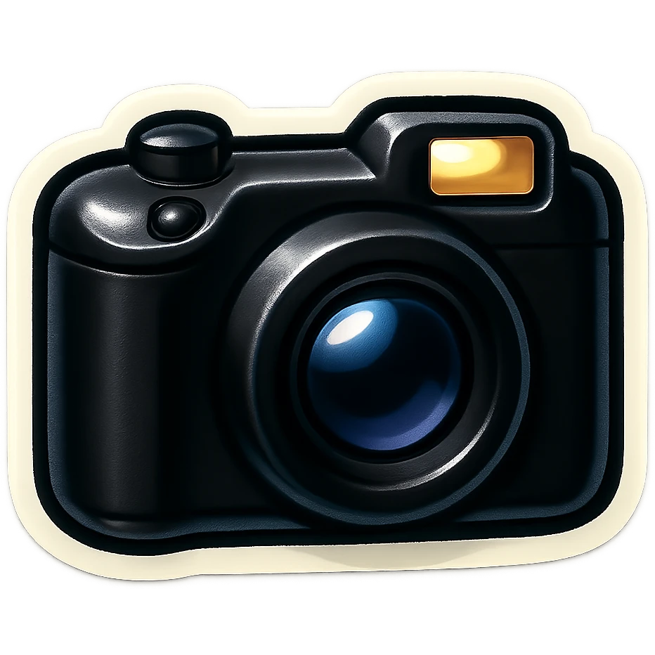 simple black camera emoji