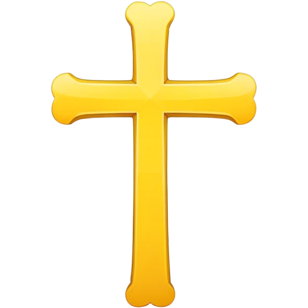 Yellow cross emoji