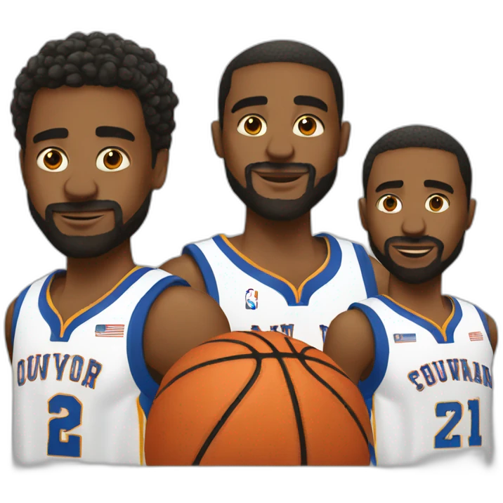 Basketball players cury emoji