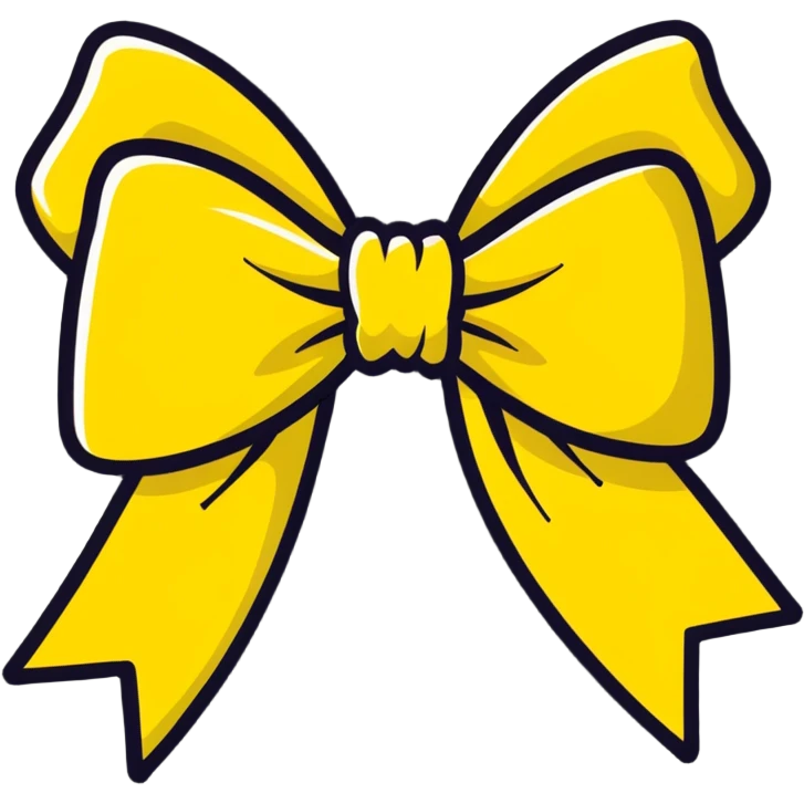 A cute BOW emoji