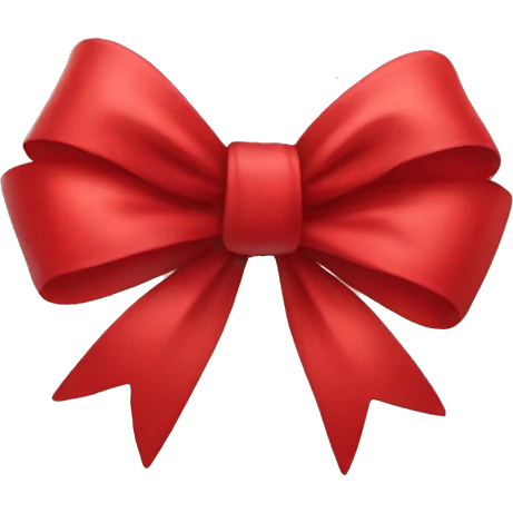Red bow emoji