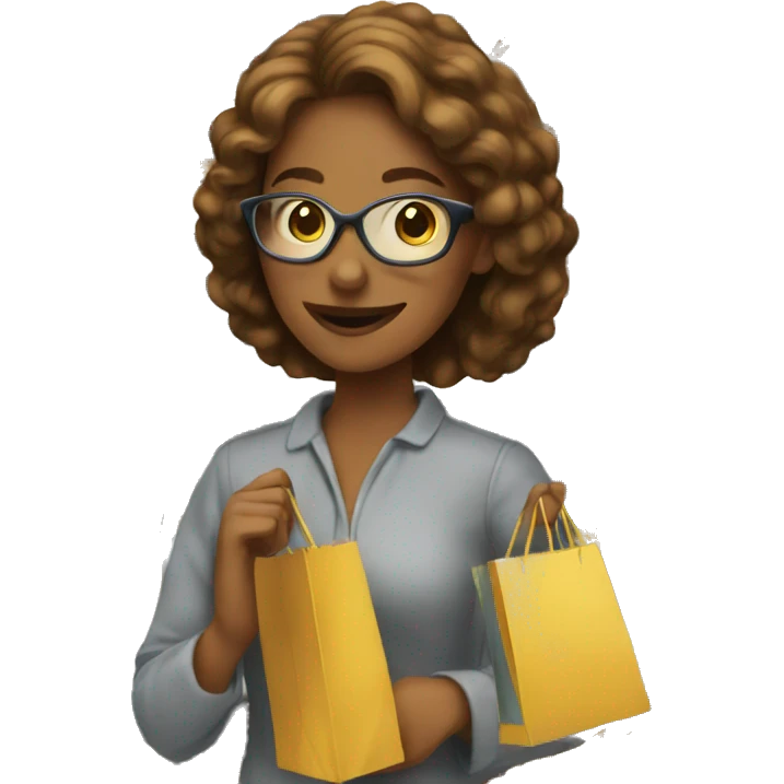 Lady shopping emoji