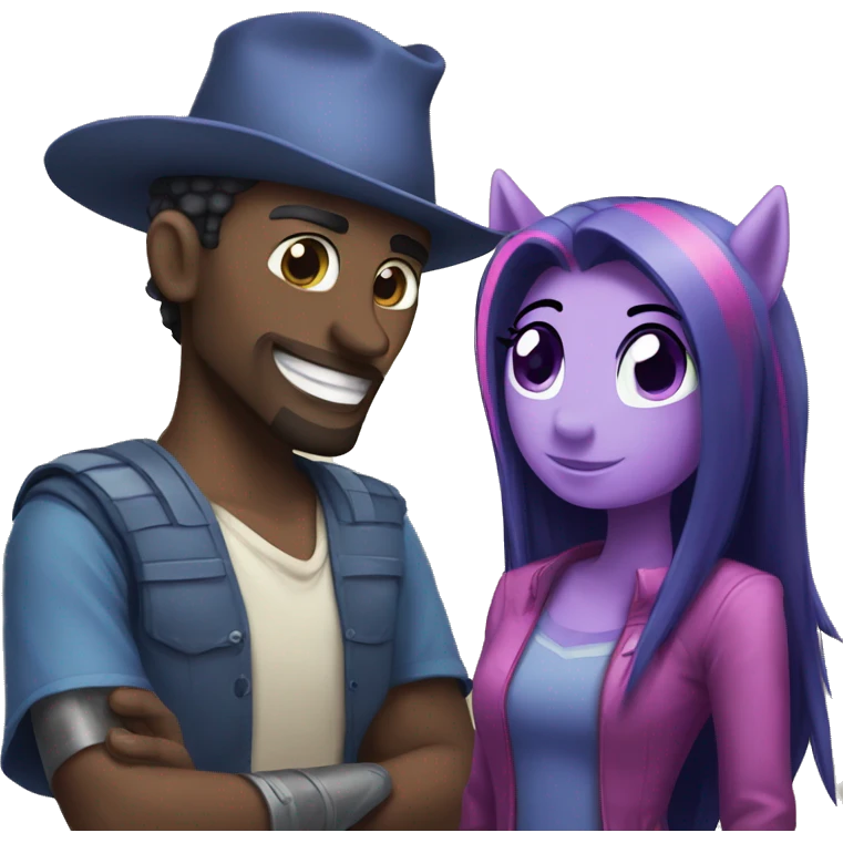 mordecai and twilight sparkle emoji