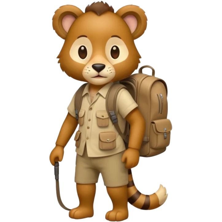  Safari Animal with Backpack  emoji
