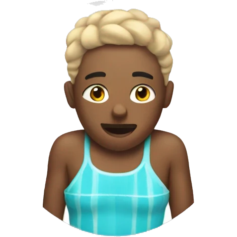 Chilling in a bathing suit emoji