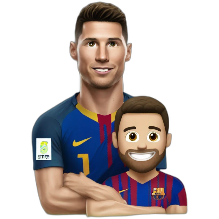 Ronaldo caca sur messi emoji