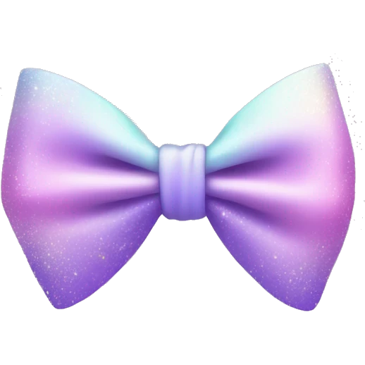 Bow sparkle Pastel lilac-gradient emoji