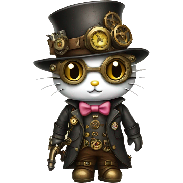 Hello kitty steampunk emoji