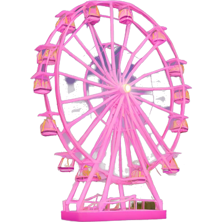 Pink Ferris wheel emoji