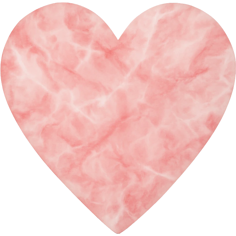 heart with a pink marble texture, clean digital illustration, no background emoji