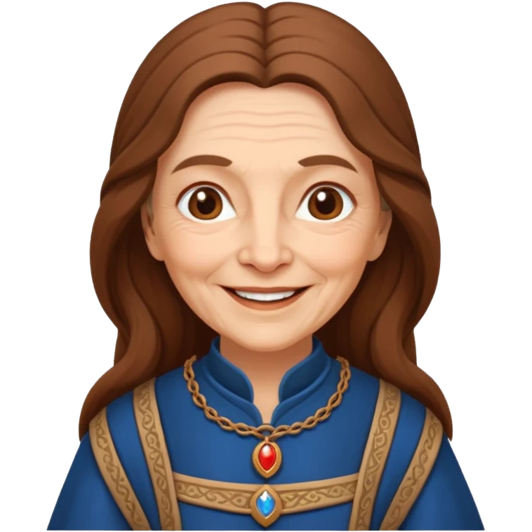 The kind and amiable grandmother in medieval fairy tales emoji