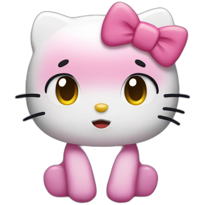 hello kitty crying emoji