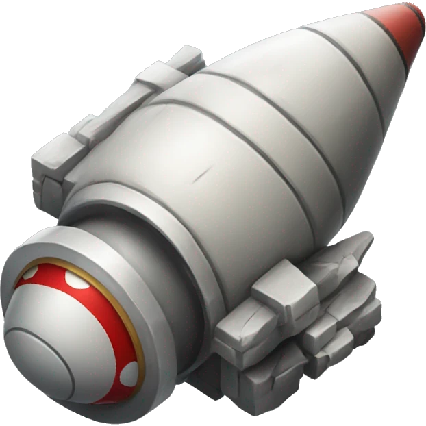 Mortar of a spaceship emoji