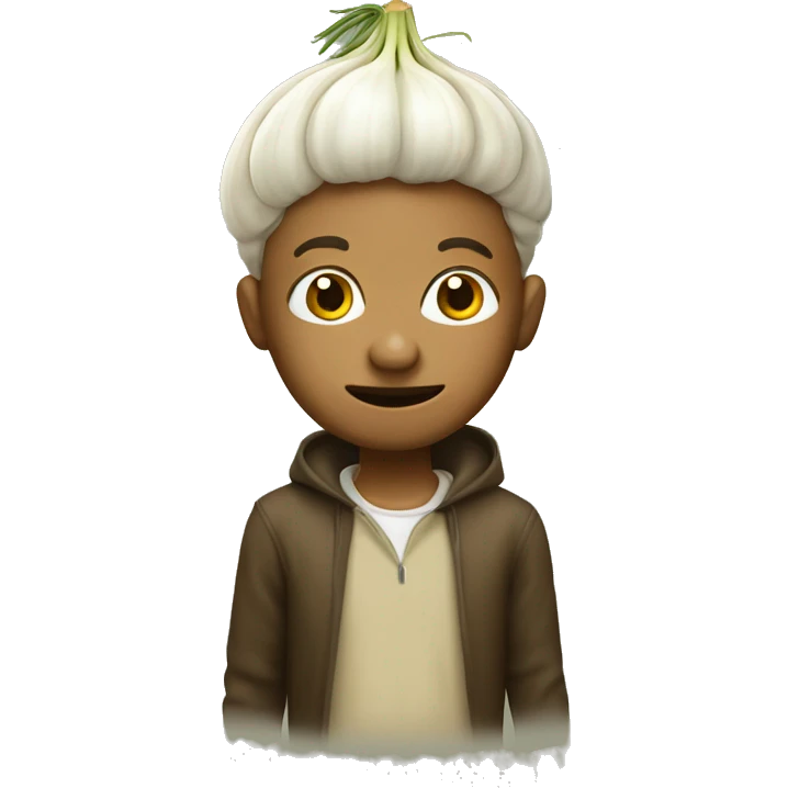 Chipalino boy with an onion head emoji