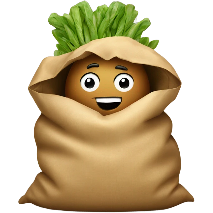 Sack of potatoes emoji