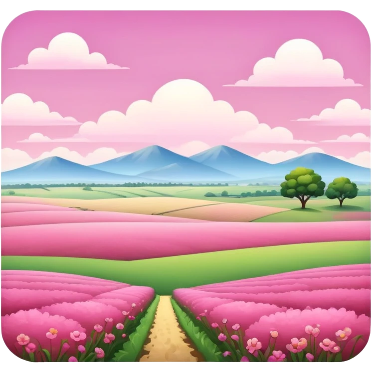 Summer pink  landscape emoji