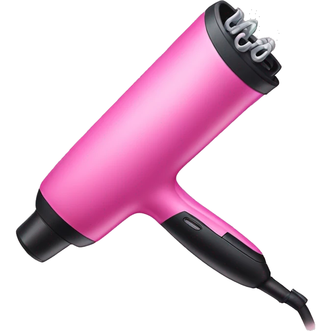 pink hair curling iron emoji